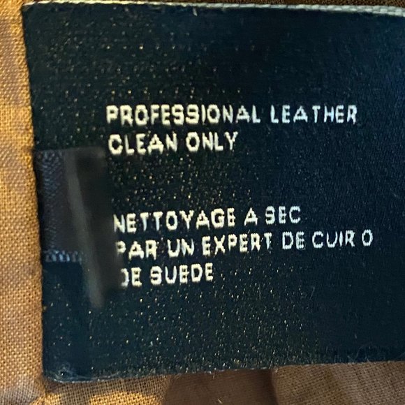 Cole Haan Leather Moto Zip Jacket - Picture 5 of 5